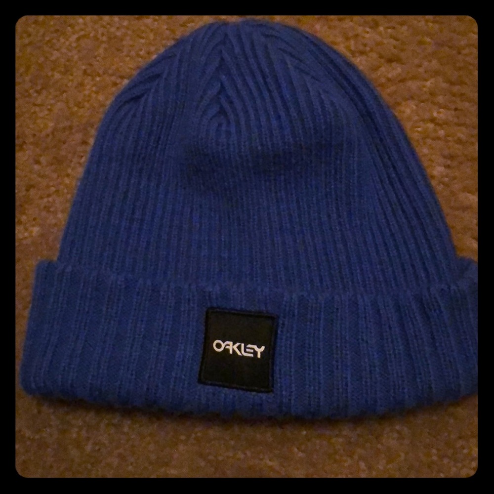 Oakley blue beanie